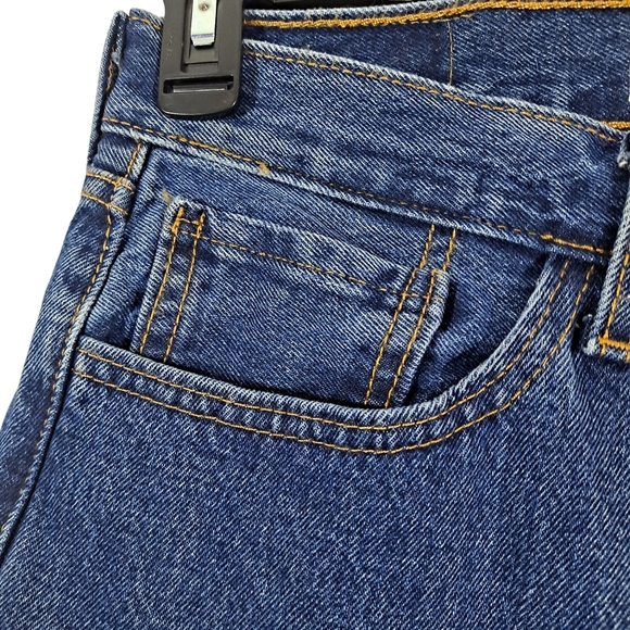 SOLDLevi's 505 Blue Jeans Men Size 32/30 Regular Fit Zipper/Button - Picture 4 of 10